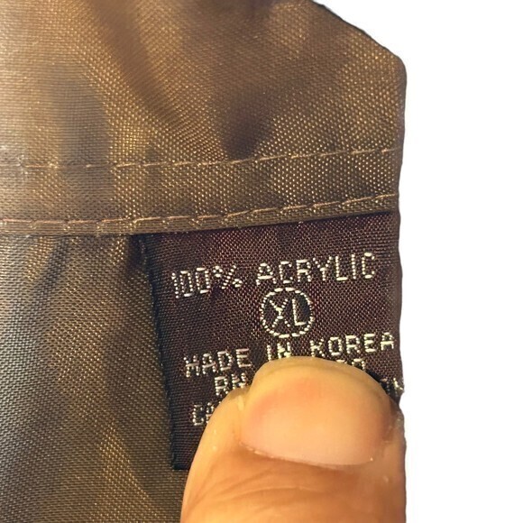 Northwest Territory Mens 100% acrylic  brown  Button Down ‎ SZ XL Pre-owned - Picture 3 of 6